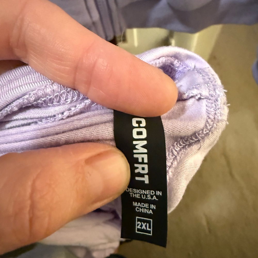 Comfrt Pastel Purple Full Zip Hoodie - Picture 11 of 11